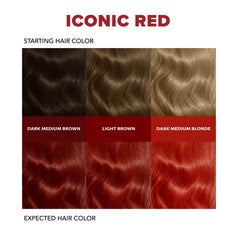 Iconic Red: Permanent Warm Red Hair Dye For Dark Hair