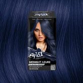 Midnight Azure No Bleach Blue Semi-Permanent Hair Dye Kit