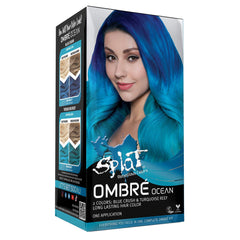 Ombre Complete Kit with Bleach and 2 Semi-Permanent Colors - Ombre Ocean