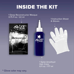 Midnight Amethyst No Bleach Purple Semi-Permanent Hair Dye Kit
