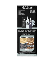Winter Grey: Original Grey Semi-Permanent Hair Dye Complete Kit with Bleach