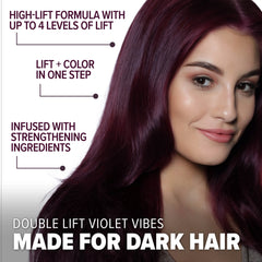 Violet Vibes: Permanent Deep Purple Hair Dye For Dark Hair