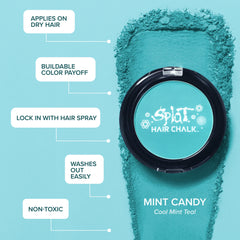 Mint Candy: Teal Hair Chalk