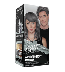 Winter Grey: Original Grey Semi-Permanent Hair Dye Complete Kit with Bleach