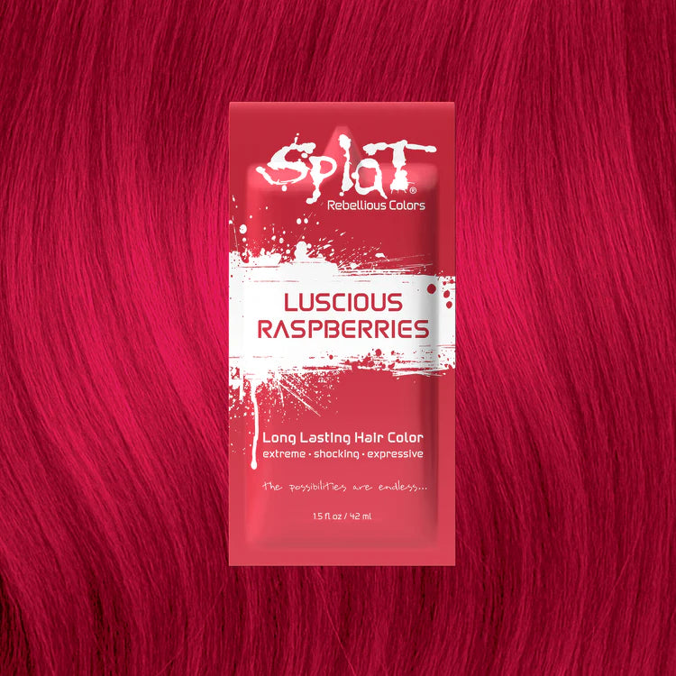 Singles Luscious Raspberries: Soft Red Semi-Permanent Liquid Hair Dye
