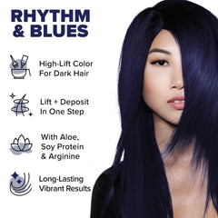 Rhythm and Blues: Permanent Blue Hair Dye For Dark Hair
