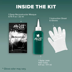Midnight Jade No Bleach Green Semi-Permanent Hair Dye Kit