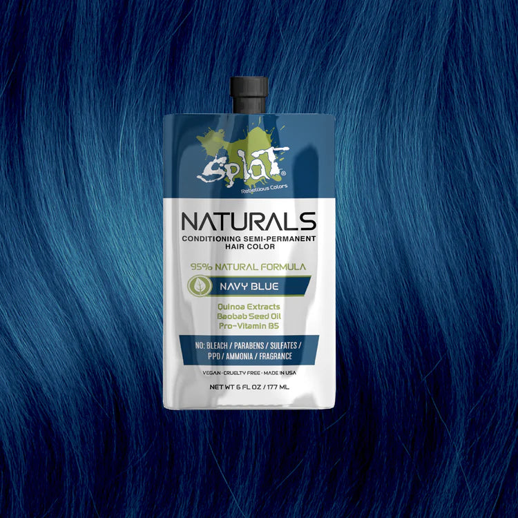 Naturals: Vegan Semi-Permanent Hair Dyes - Navy Blue