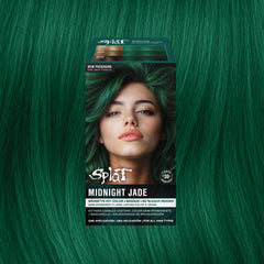 Midnight Jade No Bleach Green Semi-Permanent Hair Dye Kit