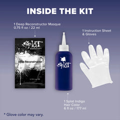 Midnight Indigo No Bleach Purple Semi-Permanent Hair Dye Kit