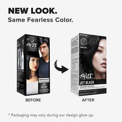 Jet Black Permanent Hair Dye Complete Kit