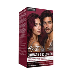 Crimson Obsession: Original Crimson Semi-Permanent Hair Dye Complete Kit with Bleach