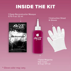 Midnight Magenta No Bleach Pink Semi-Permanent Hair Dye Kit
