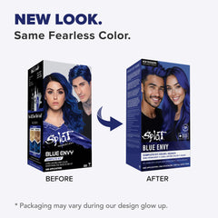 Blue Envy: Original Deep Blue Semi-Permanent Hair Dye Complete Kit with Bleach