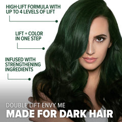 Envy Me: Permanent Green Hair Dye For Dark Hair