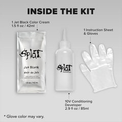 Jet Black Permanent Hair Dye Complete Kit