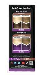 Melts Complete Kit with Bleach and 2 Semi-Permanent Colors - Milk Chocolate & Purple Plum