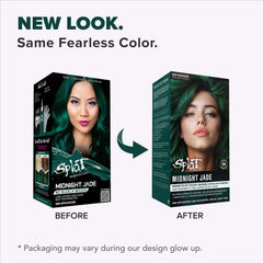 Midnight Jade No Bleach Green Semi-Permanent Hair Dye Kit
